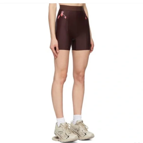 MARINE SERRE SSENSE EXCLUSIVE BROWN SPORT SHORTS